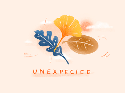 Unexpected clouds coronavirus covid19 flying illustration leaves procreate sun wind
