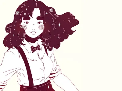Plastic Love Fanart Commission avatar character commission commissioned illustration pastel simple texture