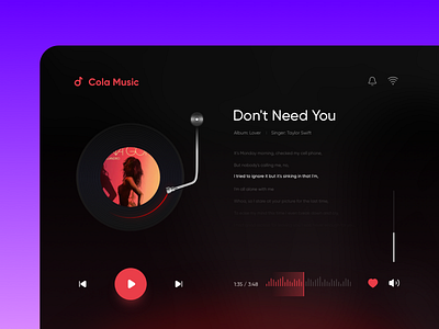 Smart home music interface design music ui uidesign