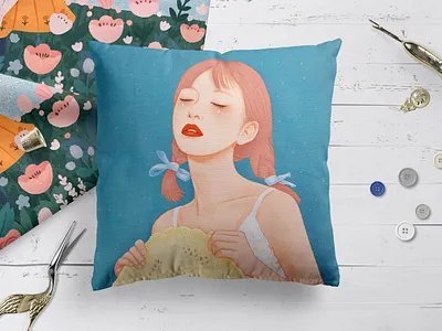 Illustration application design girl graphical illustrations tunan ui