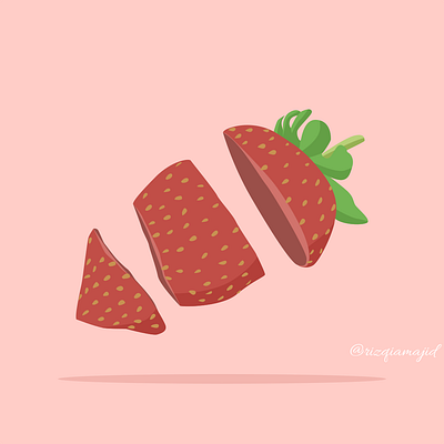 strawberry fruit illustration art illustrator strawberry strawberry illustration vitamin