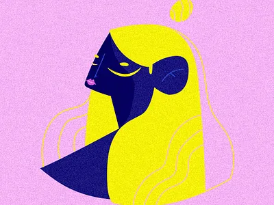 YLLW adobe art designer doodle girlpower illustration illustrator pink power wacom