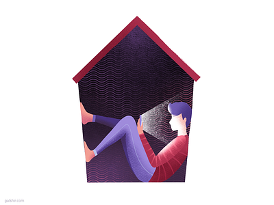 Staying Home illustration