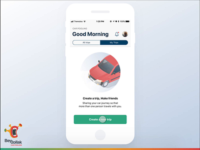 Carpooling app | Animating loading icon animation app bey2ollak carpooling flinto loading loading animation loading icon mobile mobile ui ui ux