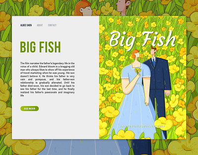 big fish branding design illustration