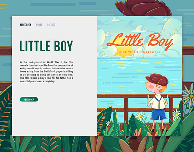 little boy branding design illustration web