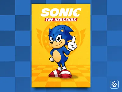 Sonic The Hedgehog - Poster art cartoon games illustration illustrator movie movie poster photoshop poster sonic sonic the hedgehog vector