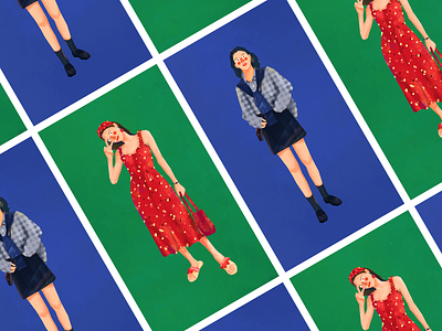 GIRLS design drawing girl illustration photographs