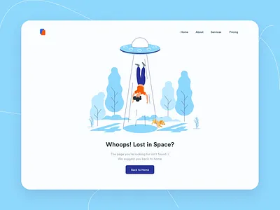 Page Not Found Desktop Illustration 404 error illustration page ui web website