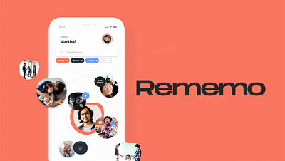 Rememo app assistance data organization design ui ux