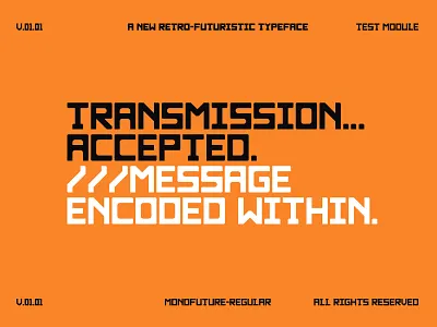 Monofuture Typeface angular bold code digitial display font font design free futuristic geometric modern monospace new retro sans serif sanserif typeface typography vintage