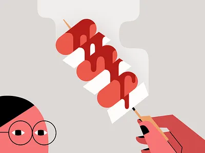 Sausage and rice cake Skewer (sodduck sodduck) 2d design drawing flat food food illustration graphic design iconic illustration minimal photoshop rice cake sausage simple skewer vector