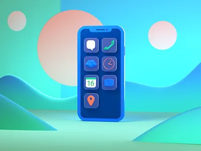 Cloud app 3d after effects app c4d cinema4d cloud cloud storage data design digital everyday file illustration motion design phone render ui