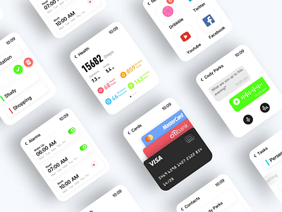 watch OS animation animation app concept design design designer flat motion design ui ux