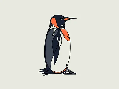 PENGUIN adobeillustrator bird design digital art icon illustration logo minimal penguin penguin books penguin logo vector wacom intuos