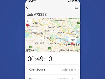 DrivOtech Jobs app design minimal ui ux