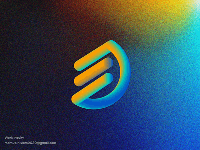 D Logo brand branding brandmark clean color design gradient identity letter logo logo design logo designer logo mark logodesign logos logotype mark monogram symbol thefalcon