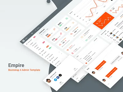 Empire Admin Template admin admin dashboard admin design admin panel admin template admin templates branding dashboad dashboard design design dribbble dribbble shots premium design ui ux ui deisgn ui design ui ux ui web design uikit widgets