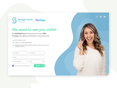 ProAlign Splash design interface landing page layout minimal web