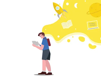 Knowledge design digital illustration digitalart flat illustration ui vector