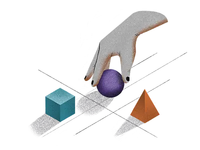 Set of illustration made for a Product Feature Campaign cubes design digital art digitalart drawing drawingart hand illustration people illustration pixel art procreate procreate app procreate art procreateapp