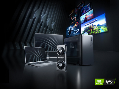 KV for 2019 Double 11 for China 1111 computer dark double 11 ecommerce geforce gpu key visual laptop nvidia rtx tech techno