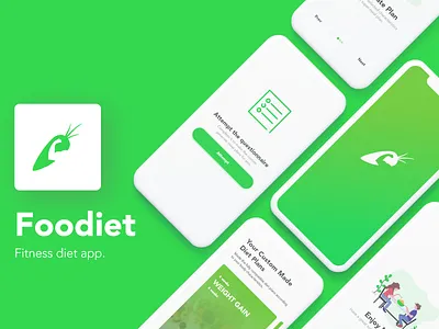 Foodiet | Fitness Diet App fitness app mobile app mobile app development mobile application mobile design mobile ui ui uiux user experience user experience designer user experience ux user interface user interface design userinterface