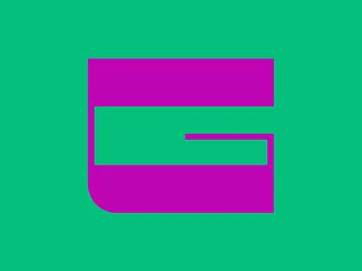 36 days of type G block curve design fat green icon illustrator letter lettering logo sharp solid thin type typography
