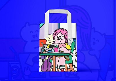 work and pets design graphic design illustration art poster