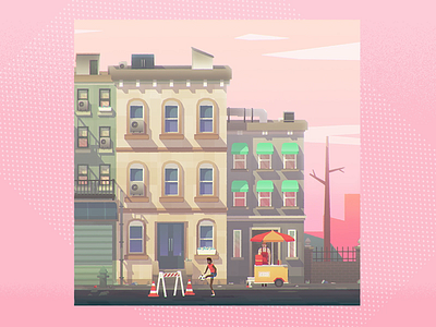 Football Road ⚽️ 3d animation character design football header hotdog illustration keepieuppie lowpoly motion nyc roadworks skills