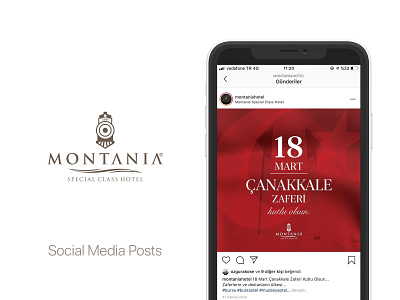 Montania Hotel - Social Media banner ad canakkale content content creation content design content marketing content strategy social media social media banner social media content social media design socialmedia turkey day turkish flag