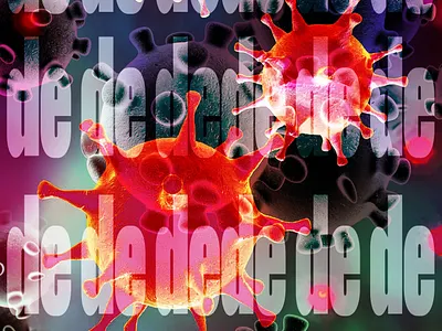 My Corona design poster art typogaphy