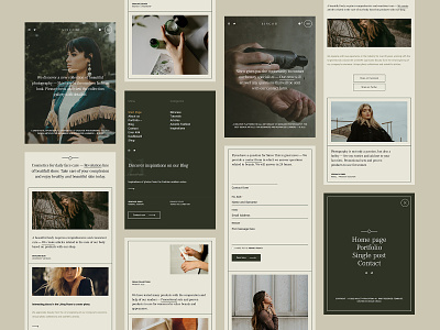 Sinco - Website Responsive [13] boho concept design fashion glamour minimalist mobile responsive skincare stories ui ui kit ux web design website