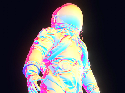 Blender experimental works 01 eevee iridescent shader iridescentshader material space