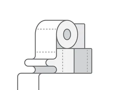 Grocery 046/100 dailyicon design grocery icon illustration minimal shadow toilet paper vector