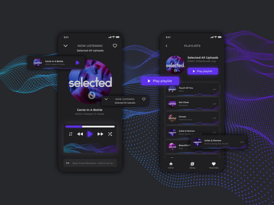 Mobile app music player concept app application concept dark dark app dark mode dark ui design ios mobile app design mobile design mobileapp musicplayer ui ux uxui uxuidesign