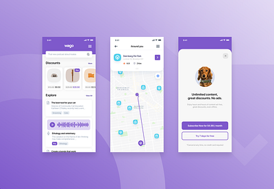 🐕 Wago – House pets utility app animals app app design application dogs ios mobile pets product design screen ui ux