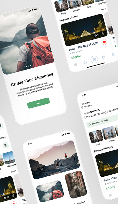 Travel App travel app ui