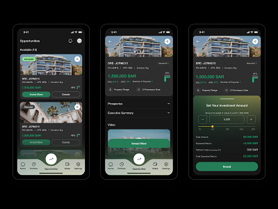 Arat. Opportunity application arat composition design invest now investment mobile app design opportunity real eastate typography ui