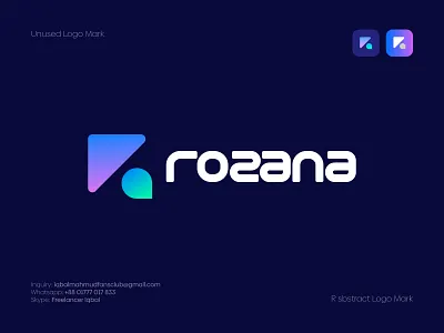 Business R Brand Logo Mark brand identity brand logo branding company logo creatiev logo mark design gradient icon logo logo design logo designer logodesign modern logo monogram r letter logo r logo startup logo symbol vector