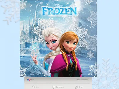 Frozen Poster Design creative design creatives design digital marketing frozen graphic design poster poster design social media post