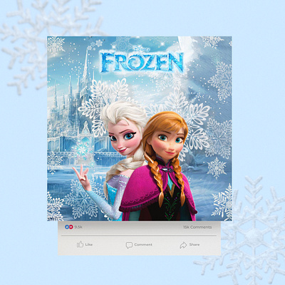 Frozen Poster Design creative design creatives design digital marketing frozen graphic design poster poster design social media post