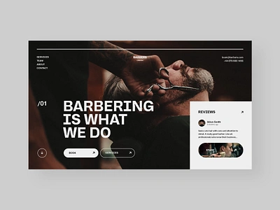 #122 - Concept shots barber barbers branding bread concept dark design flat hair haircut hairstyle homepage minimalism ui uidesign ux web webdesign website