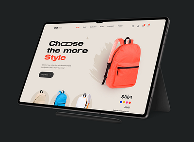 Ecommerce Landing Page backpack website bag website ecommerce ecommerce backpack ecommerce landing page ecommerce website homepage ecommerce ui website website ui