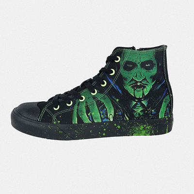Ghost art band design ghost illustration sneakers