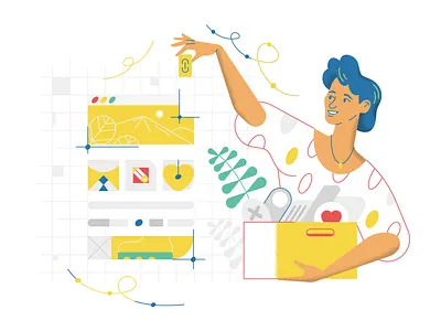 Create a web site v1.1 character design design illustration product ui webdesign website