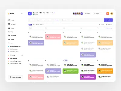 Turbo Dashboard Design board drag drag and drop kanban kanban board productivity project management task task management task manager todo list view web app web design website