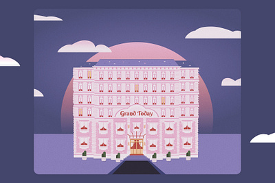 Grand Today architecture budapest figma grand budapest hotel hotel illustration today