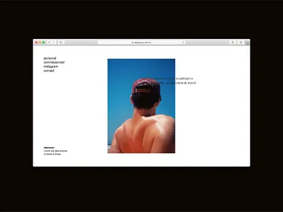 Photography website film interaction photographer photography photography portfolio photography website uiux web design webdesign