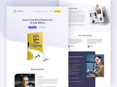 Book Landing book design landing page ui webdesign